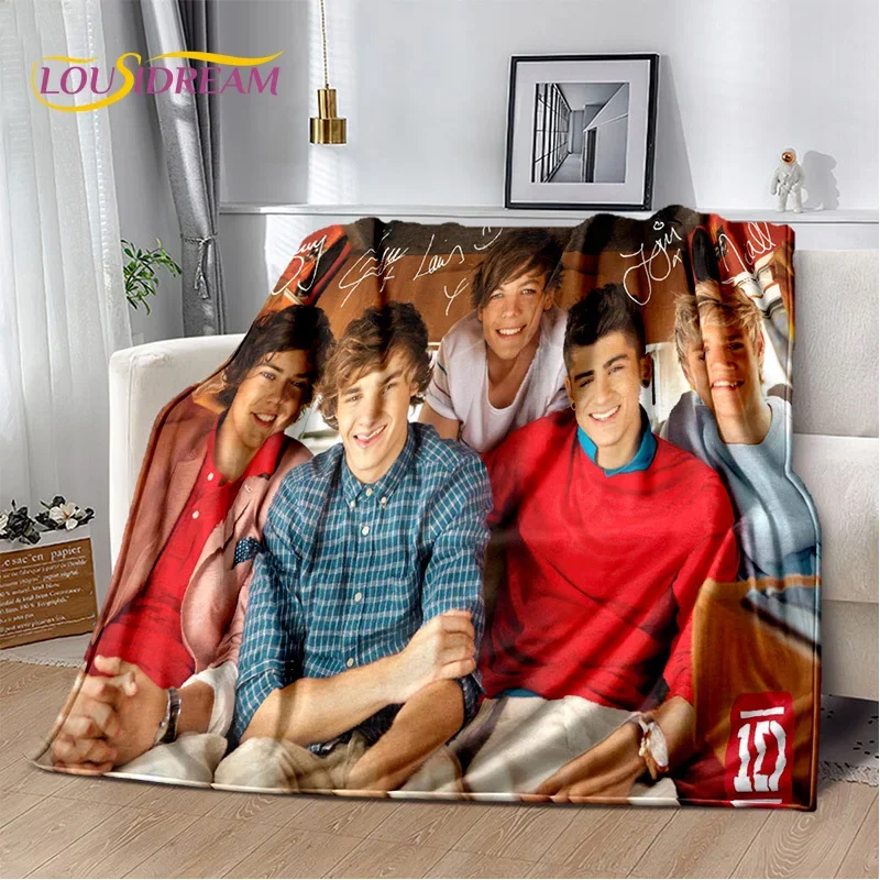 1D Rock-One Direction Combinatio мягкое фланелевое одеяло для кроватей спальни дивана пикника