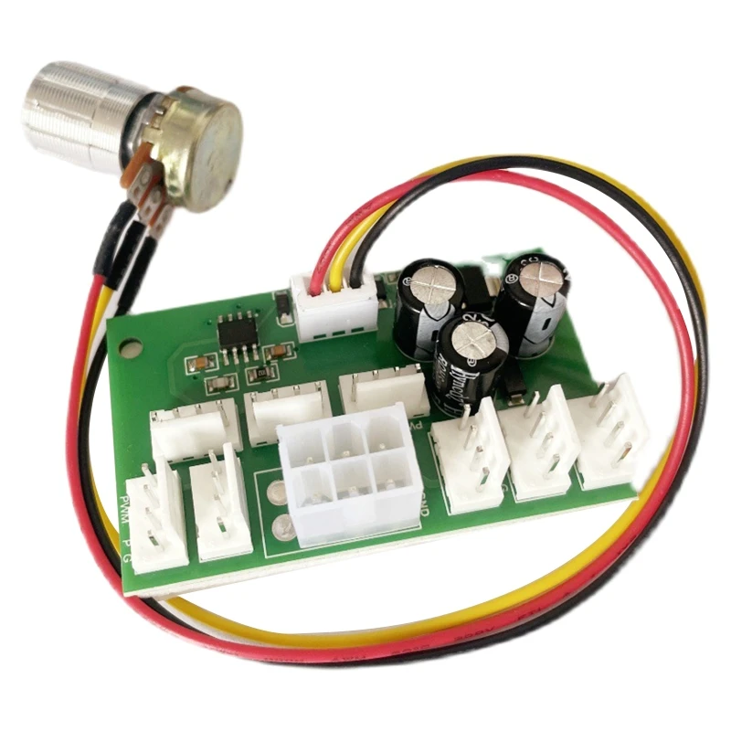 

20CC 4 Pin PWM Fan Controller Chassis Fan Hub 8 Ways Fan Splitter Hub Adapter