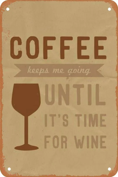 

Coffee keeps me going Tin Sign art wall decoration,vintage aluminum retro metal sign