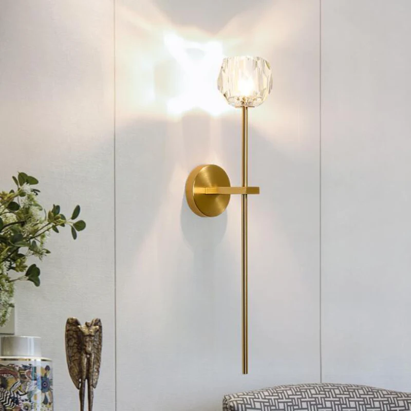 

Nordic Modern Glass Ball Wall Lamps Retro Simple Bedside Living Room Decoration Lights Corridor Staircase LED Lighting Fixtures
