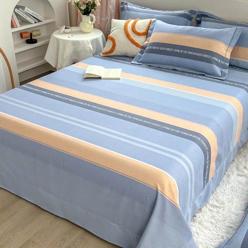 Korean Sle Cotton Bed Sheet Three-Piece Thickened Rounded Lace Single Piece Frill Non-Slip .5 M .8