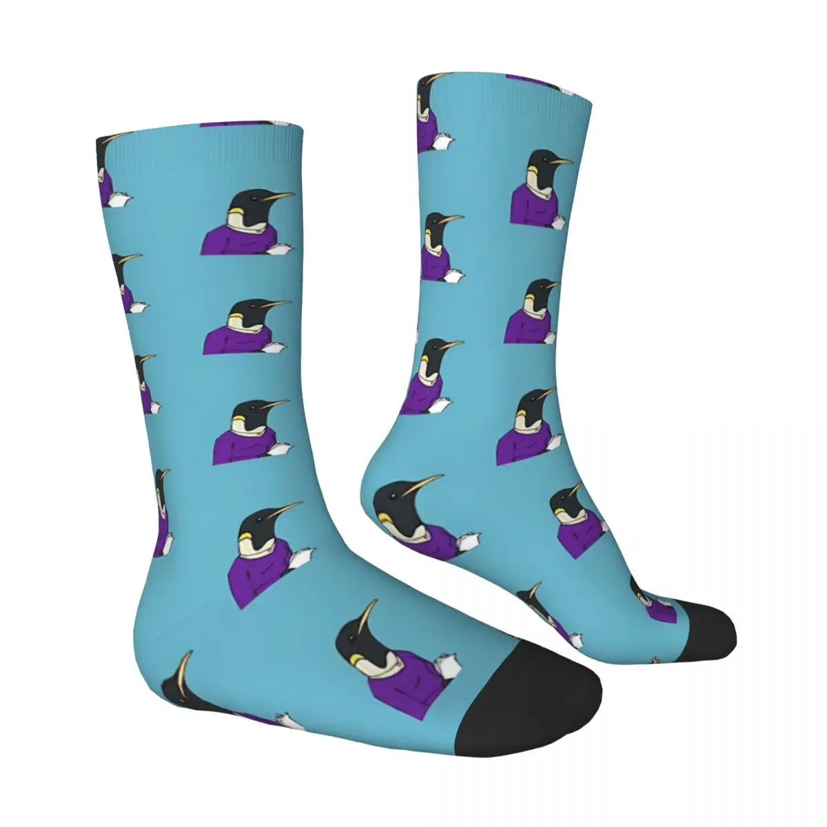 Office Penguin sockings Long Socks Harajuku Comfortable Breathable Happy Gift sockings For Unisex
