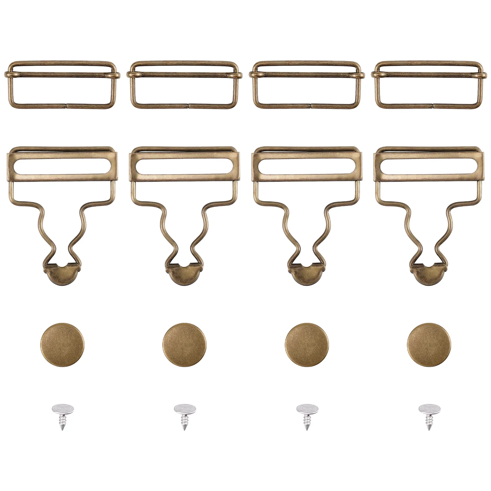 

Overall Buckles Replacement Suspender Buckle Metal Clips Hooks Overalls Buttons Clip Sew No Clasp Pants Bib Suspenders Button