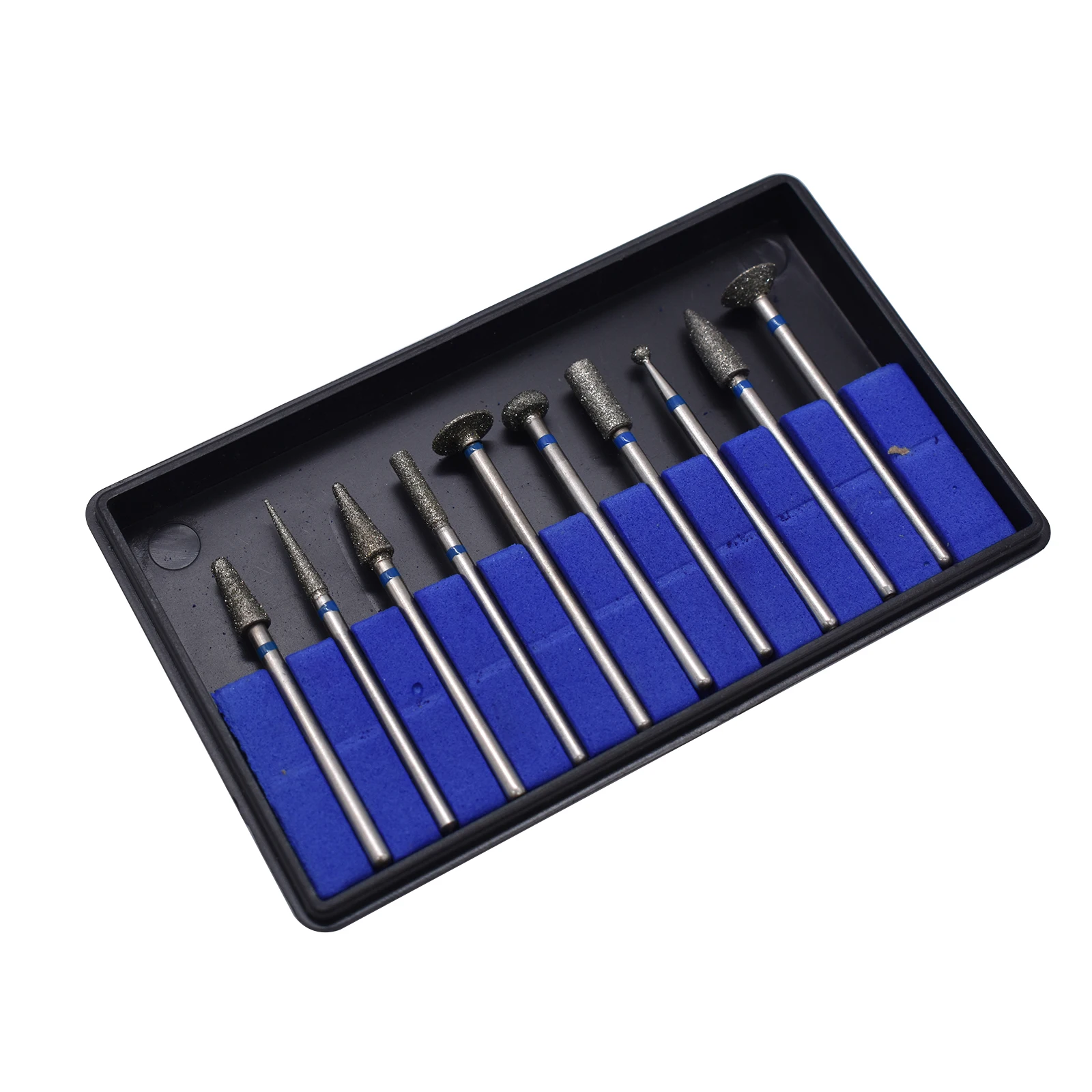 

10Pcs Russian Pre-Trim Nail Drill Bits Set Cuticle Milling Cutters for Manicure Nail Drill Accessory Salon Nail File Emery Bit