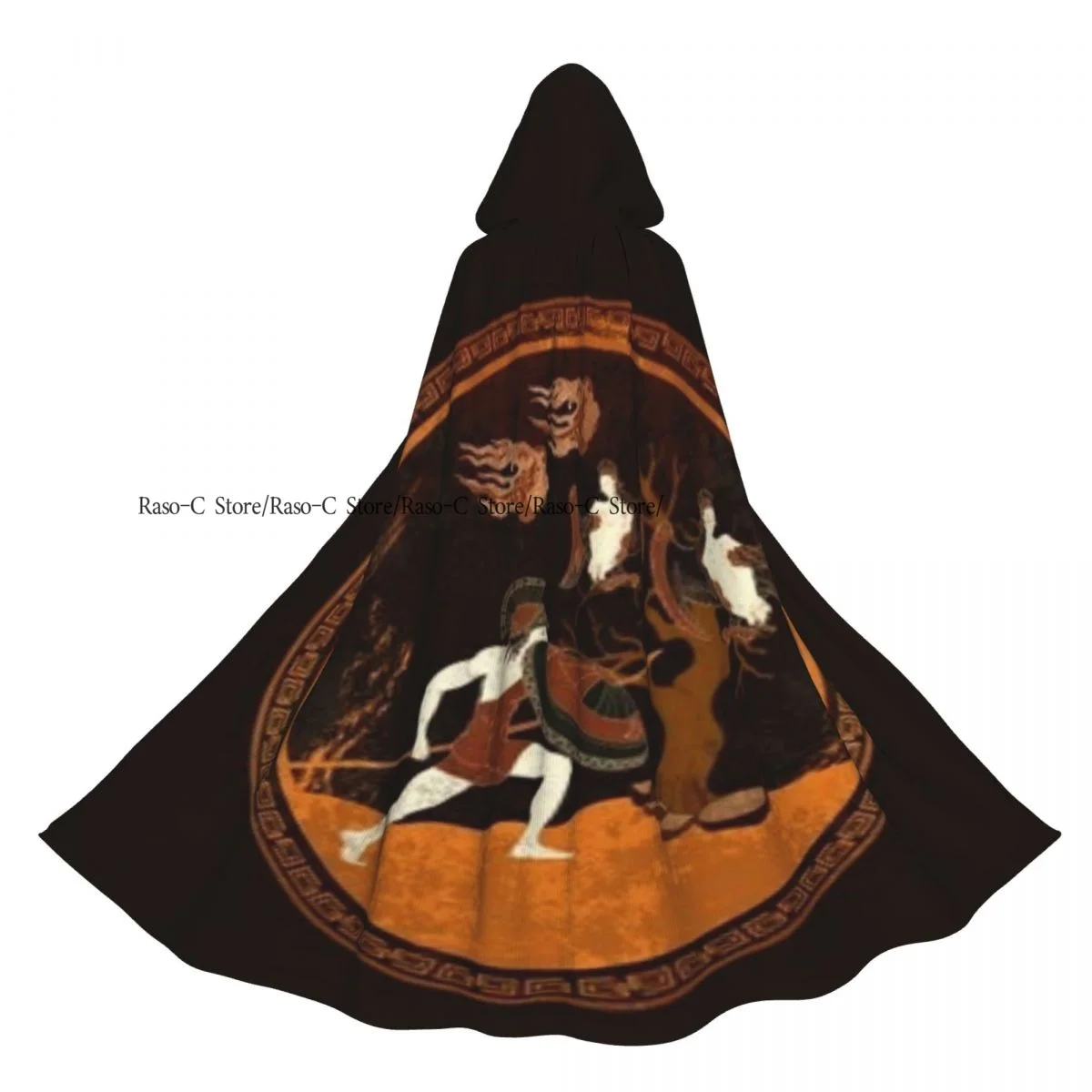 Двусторонний плащ унисекс с капюшоном для взрослых вампиров плащ-накидка в