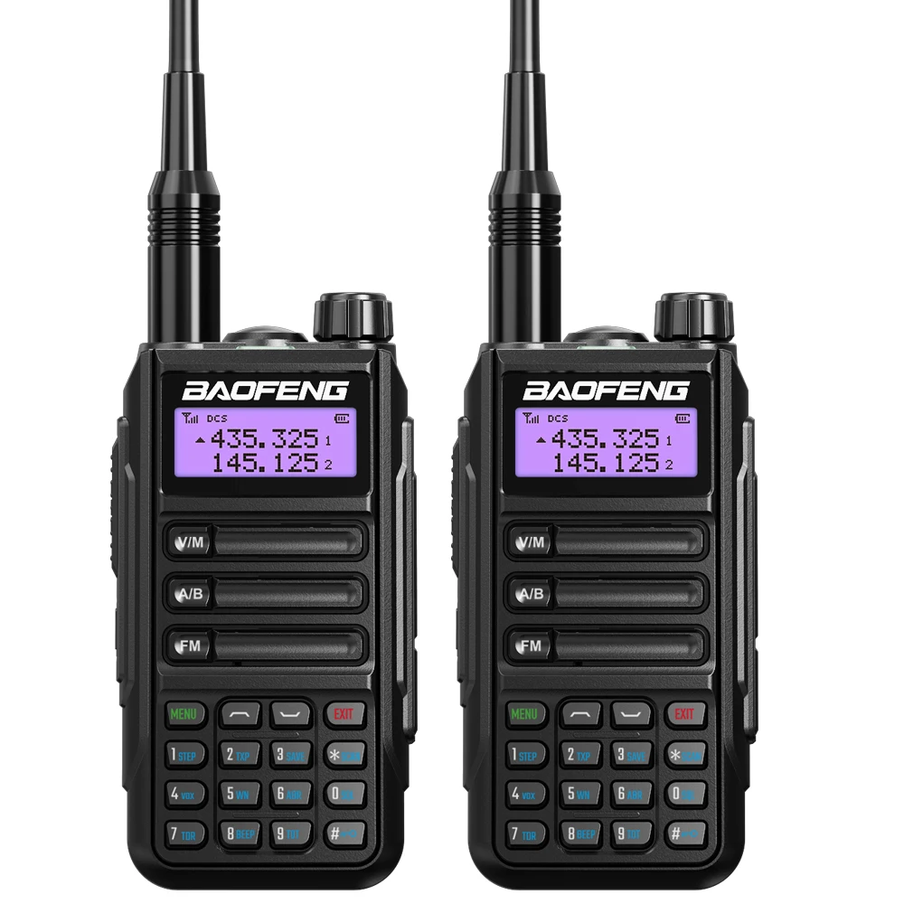 2PCS BaoFeng UV-16 Walkie Talkie High Power IP68 Water-proof TYPE-C Charger Long Range Dual Band Transceiver Ham Two-Way Radio