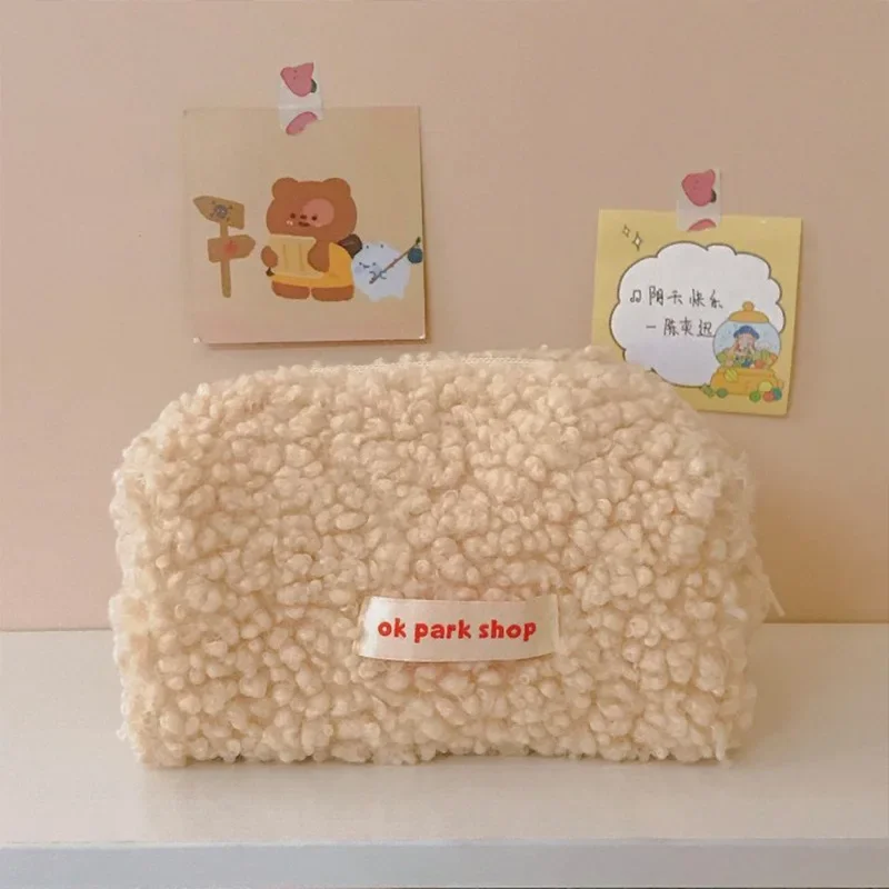 

Plush Storage Bags for Women Cosmetic Bag Organizer Stationery Cosmetic Storage Bag Cosmetiquera Neceser Bolsos De Maquillaje