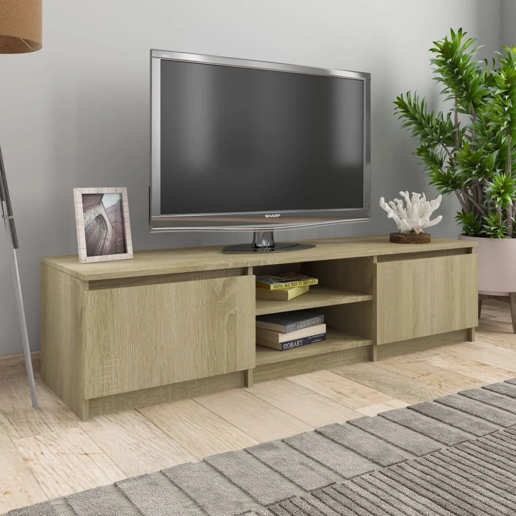 

TV Cabinet Sonoma Oak 55.1"x15.7"x13.9" Chipboard