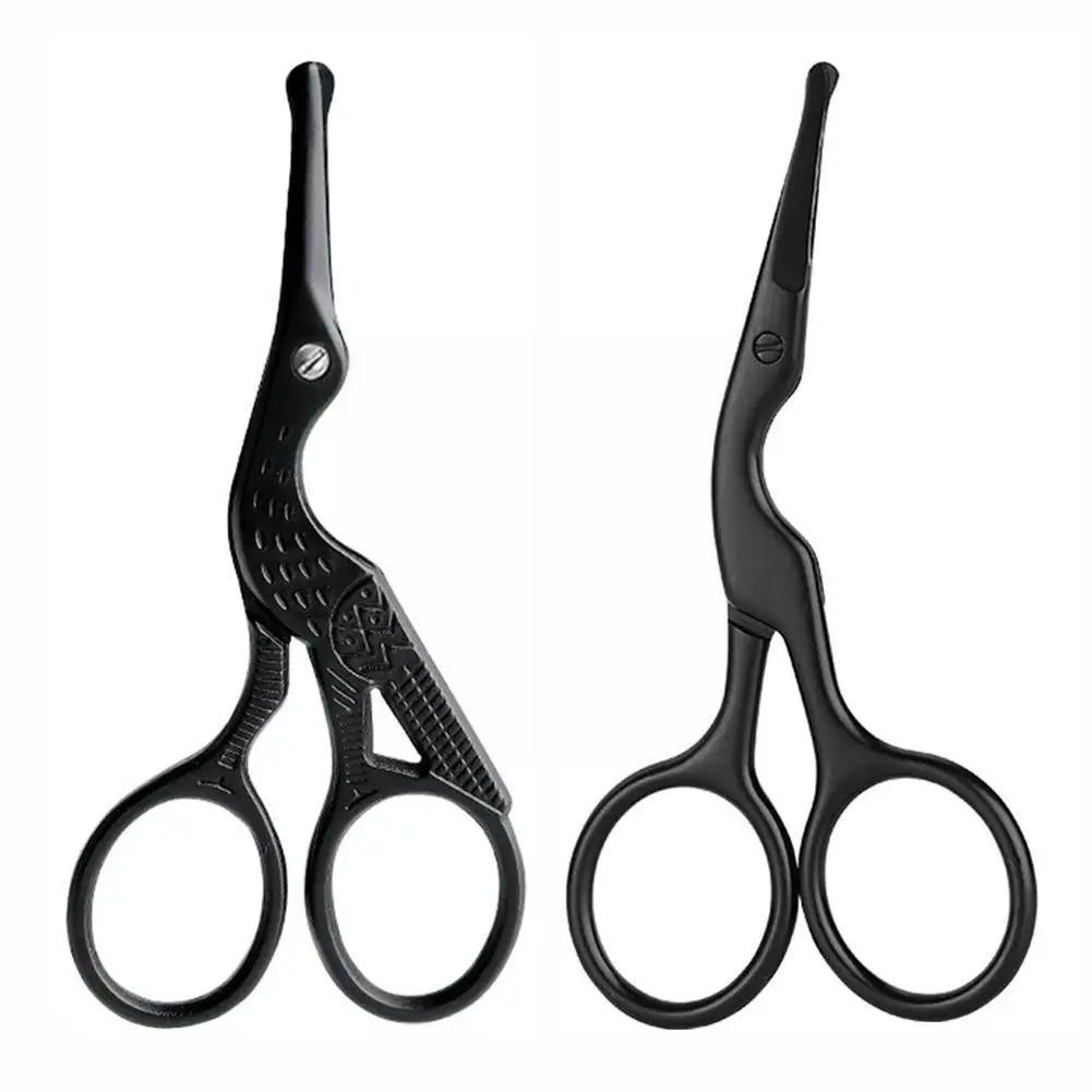 

Safe Nose Hair Remover Scissor Trimmer Steel Mini Portable Scissors eyebrow Beard Safety Curved Rounded Scissors Q0T1