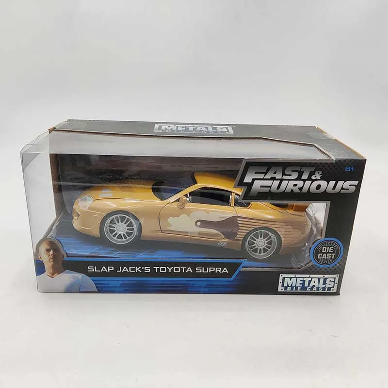 Литая в масштабе 1:24 модель автомобиля SLAP JACK'S TOYOTA SUPRA металлическая Игрушечная