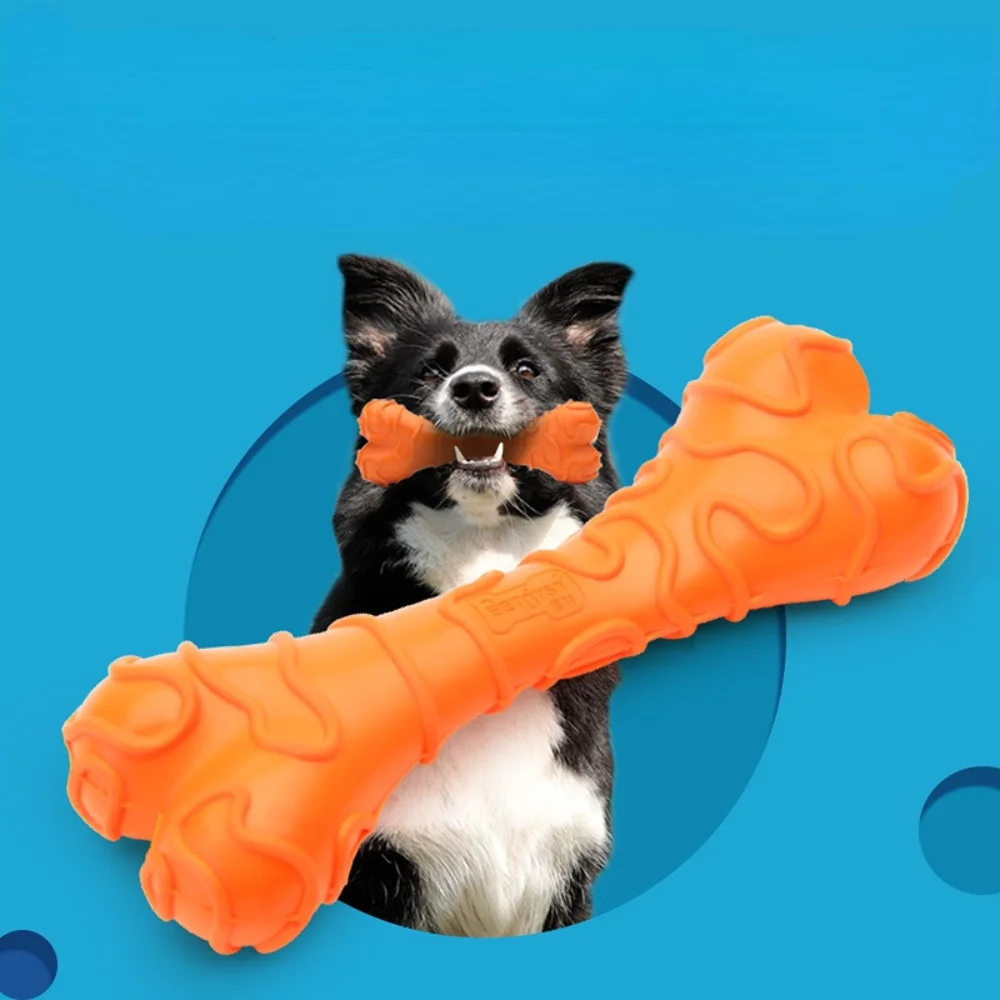 

Bite-resistant Bone Molar Rod Interactive Pet Toy Rugby Bite-resistant Training Puppies Molar Method Dog Cat Toy