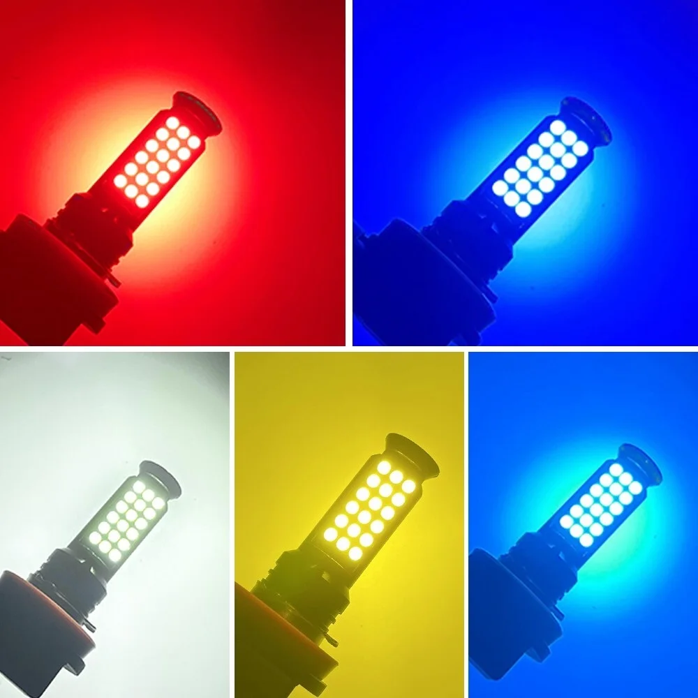

Car Fog Light Two-Color LED H4 Car Light Bulb Day Running Light H16 P13W H8 H9 H11 H7 H3 9005 9006 Auto LED Lamp Auto Fog Lamp