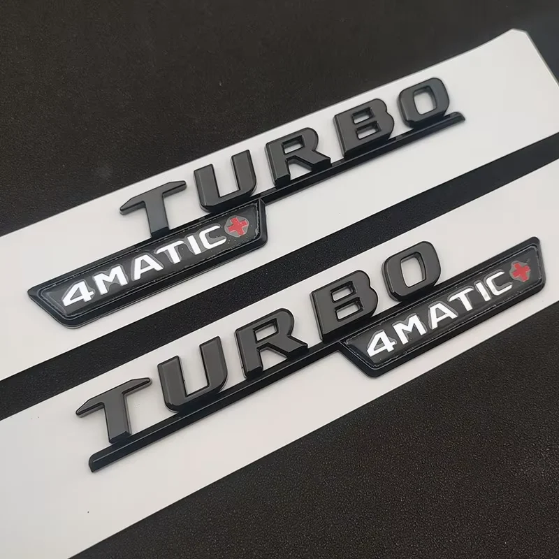 

3d автомобильный брызговик с боковым логотипом для Mercedes Turbo 4matic Plus эмблема значок наклейка CLA45 AMG C117 W205 W204 E53 W213 W212 аксессуары