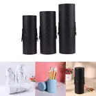 Из искусственной кожи для хранения косметических принадлежностей, держатель Косметическая чаша чехол Коробка для кистей для макияжа подставка для ручек, для хранения пустой держатель инструментов для макияжа