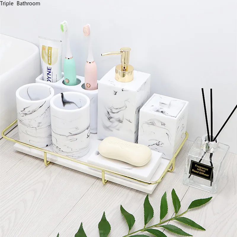 Светильник роскошный семейный набор керамический держатель для мыла зубной