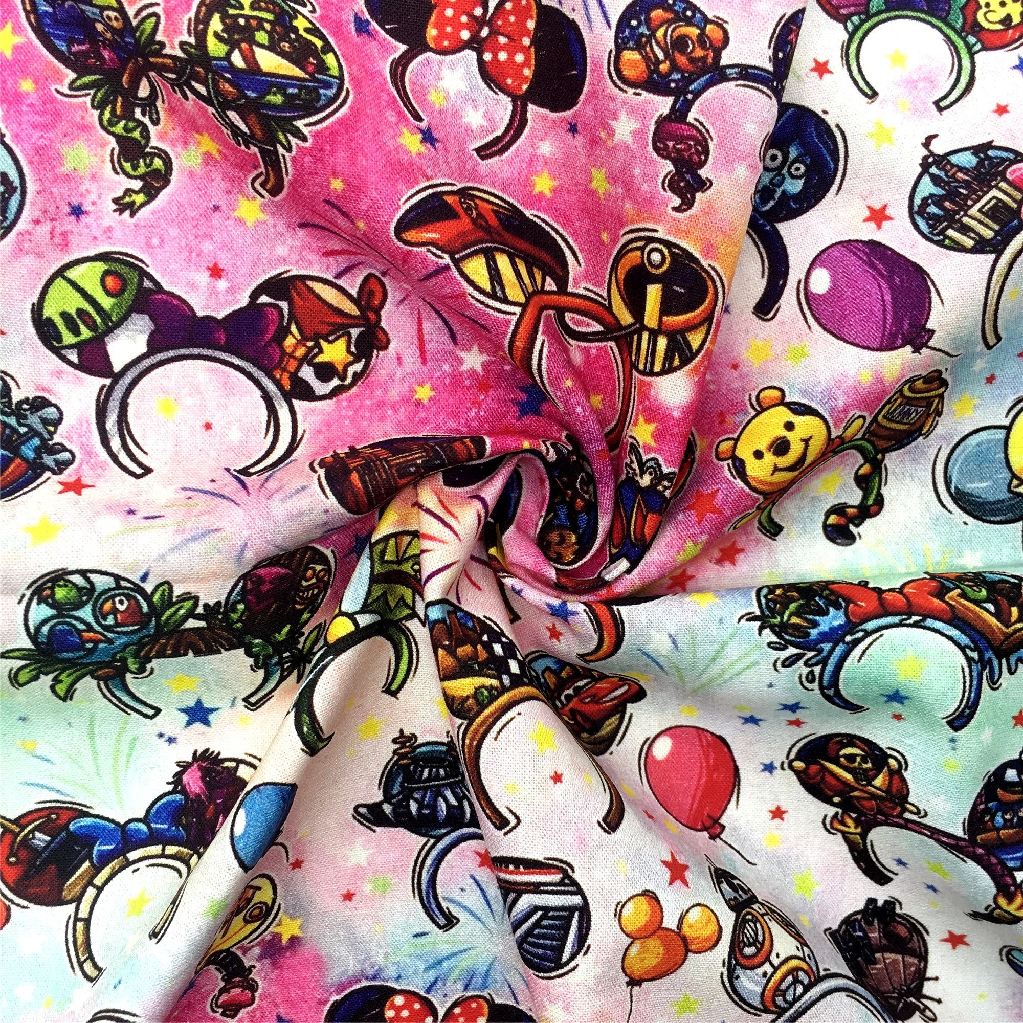 Трикотажная ткань из полиэстера и хлопка с рисунком животных