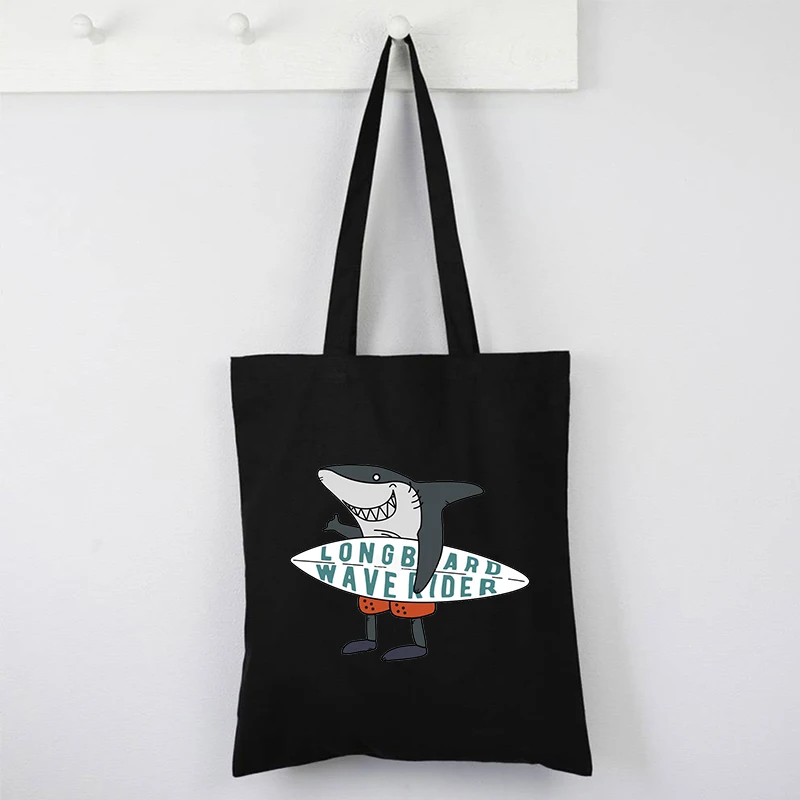 

Waves Retro Tote Bags Surfing Beach Bag Women Summer Aloha Canvas Tote Bag Hawaii Shopping Bag Letter L