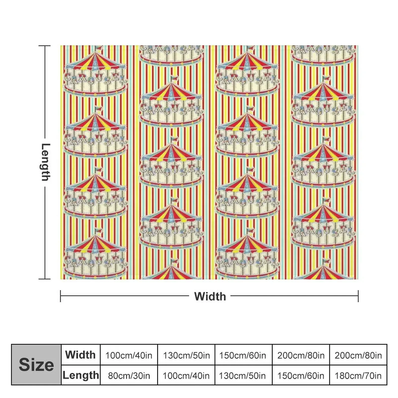 Декоративное покрывало для кровати в виде карусели