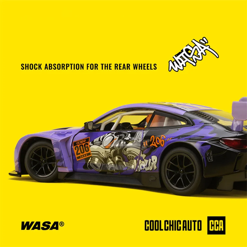 WASA Joint Edition 1:24 BMW M4 GT3 AUDI R8 LMS Легкосплавная модель спортивного автомобиля Литье под
