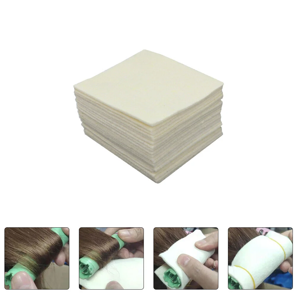

20 Pcs The Iron Hair Perm Protective Accessory Styling Tools Digital Hairdressing Accessories Wool Composite Fiber Mat Supplies