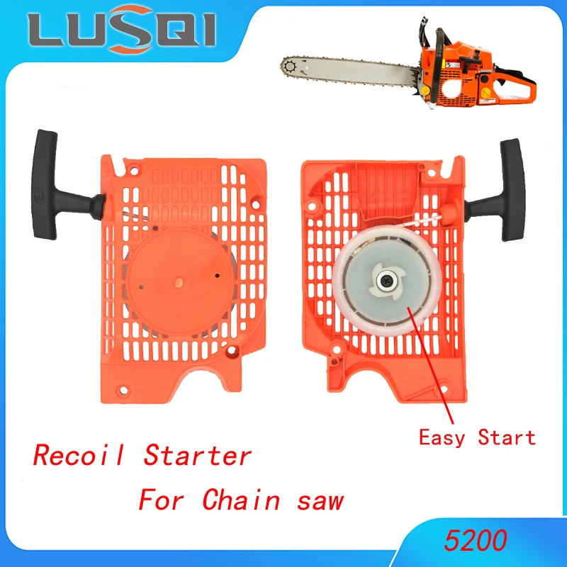 LUSQI Chainsaw Recoil Starter Easy Pull Repair Part Fit G4500 G5200 4500 5200 45cc 52cc Chain Saw Gasoline Engine Repair Start