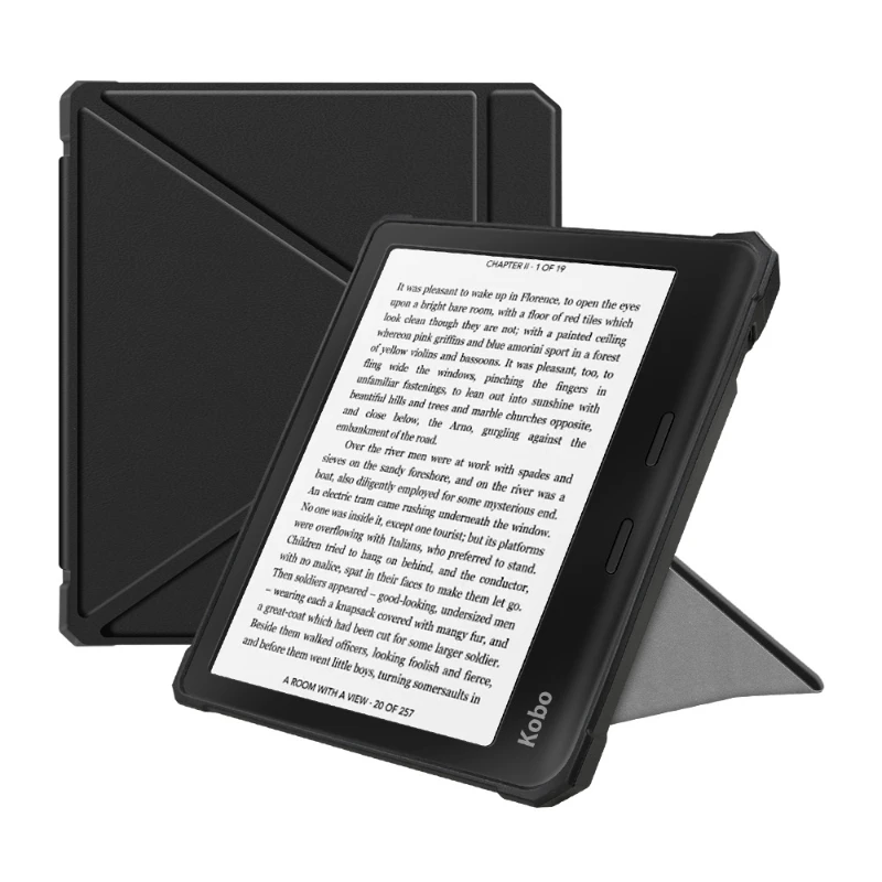 

Slim Case for Kobo Libra 2 eReader (2021 Released,Model N418)- Premium PU Leather Origami Stand Protective Cover with Auto Sleep