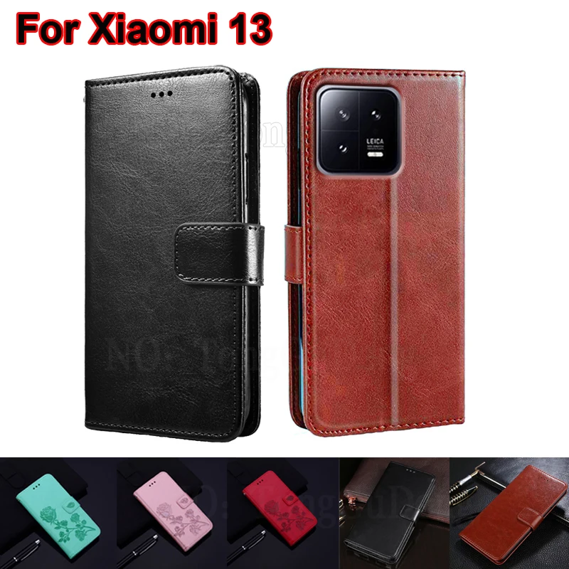 

Luxury Case For чехол Xiaomi 13 Special Case Leather Wallet Flip Phone Cover For Carcasa Xiaomi 13 Limited Color Mi13 Mujer Etui