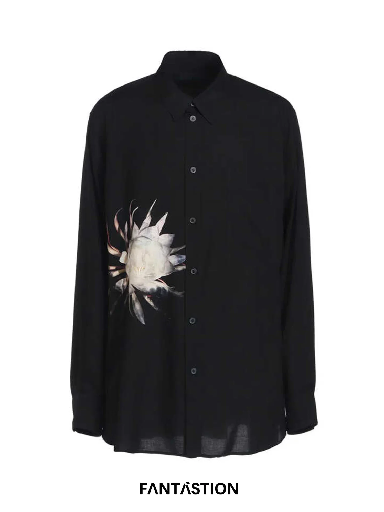 FANTASTION Blooming Epiphyllum оригинальные Unsiex большие мужские рубашки с длинными рукавами