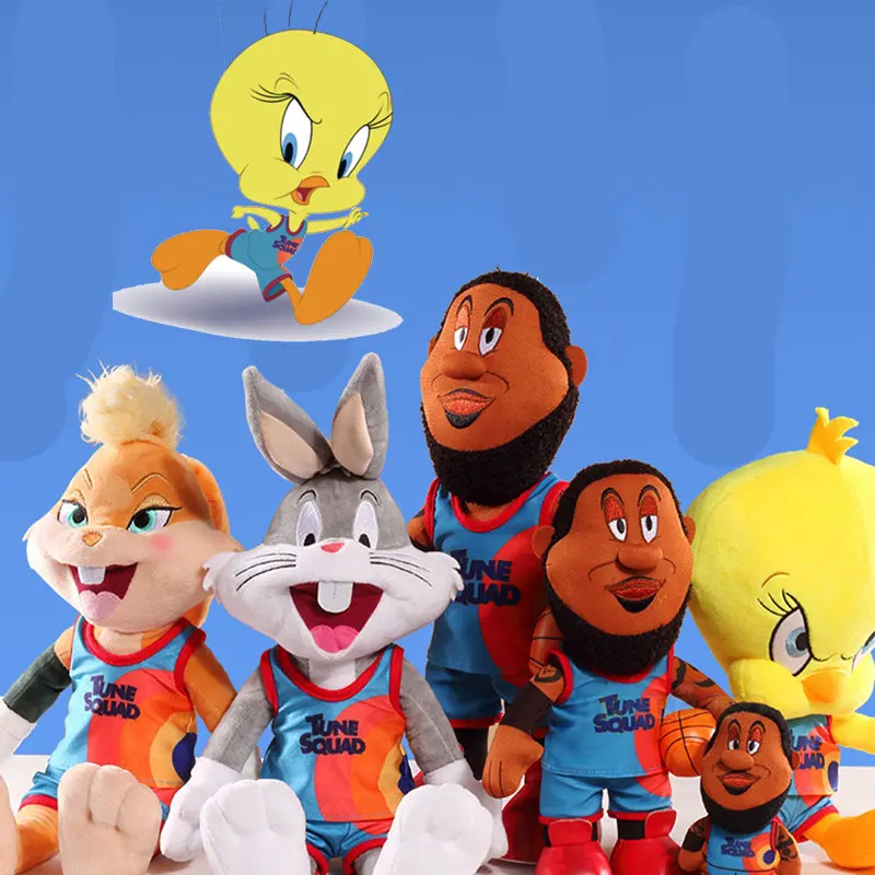 

Space Jam 2 A New Legacy Jam es Bugs Bunny Lola Bunny Rabbit Duck мультяшная плюшевая игрушка из мультфильма