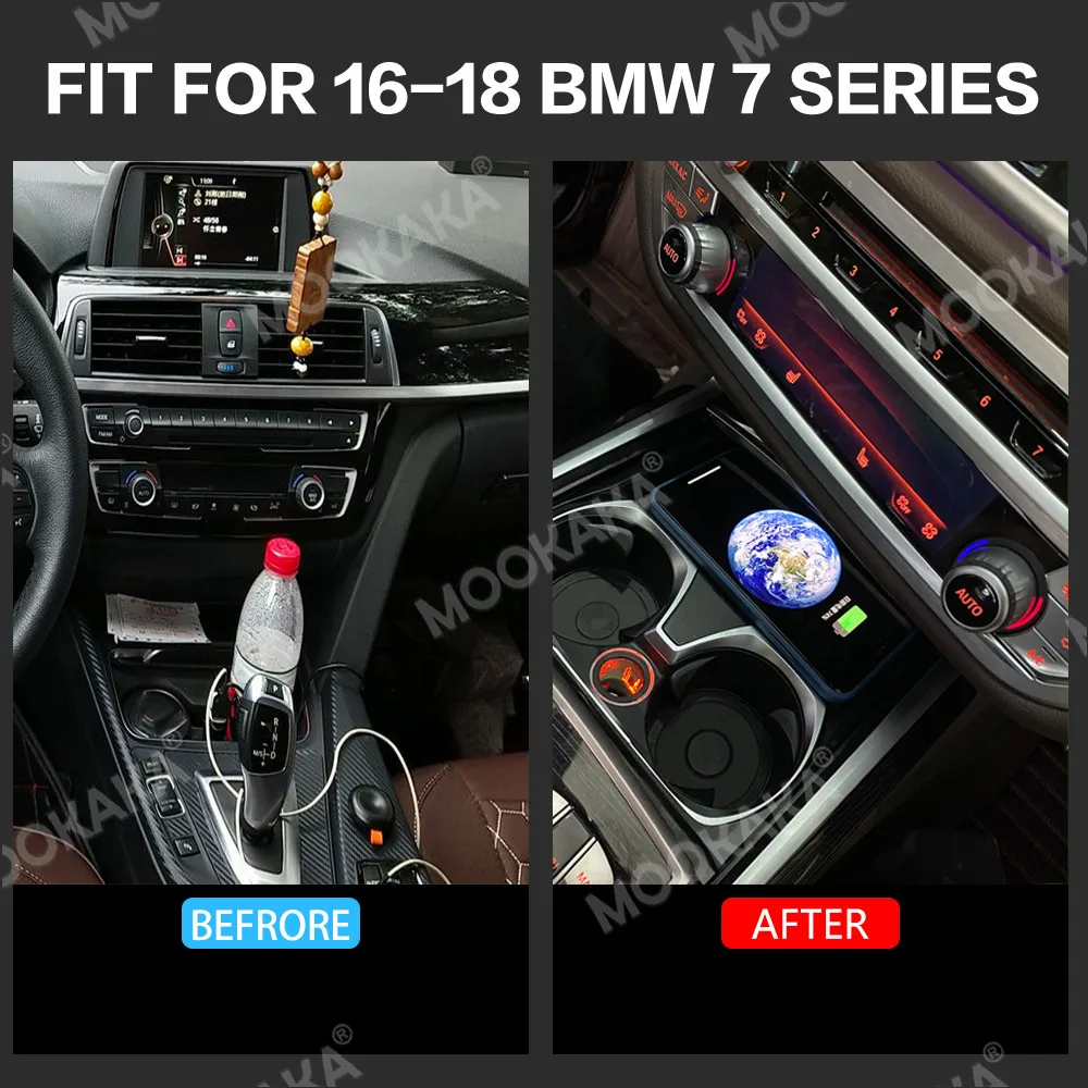 

Автомобильное инфракрасное Быстрое беспроводное зарядное устройство QI для BMW Old 7 Series 2016 2017 2018, автомобильный держатель для телефона с беспроводной зарядкой для Iphone/Samsung