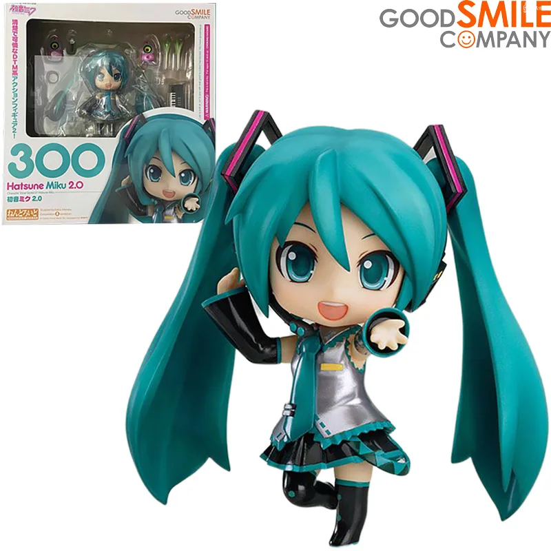 

In Stock 100% Original Good Smile Nendoroid GSC 300 VOCALOID Hatsune Miku Ver.2.0 Anime Figure Model Collecile Action Toys Gifts