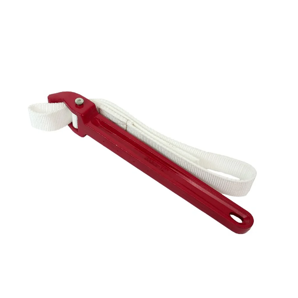 

12 Inch Adjustable Spanner Wrenches Nylon Strap Wrench Filter Element Pipe Fitting Tools Strap Filter Wrench Chain Pipe Wrench