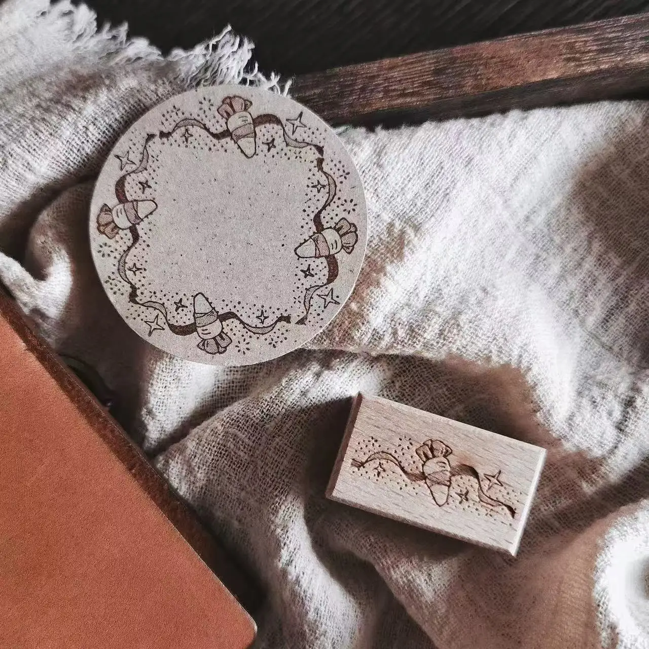 Винтажный милый морковный кролик деревянный резиновый штамп для DIY скрапбукинга