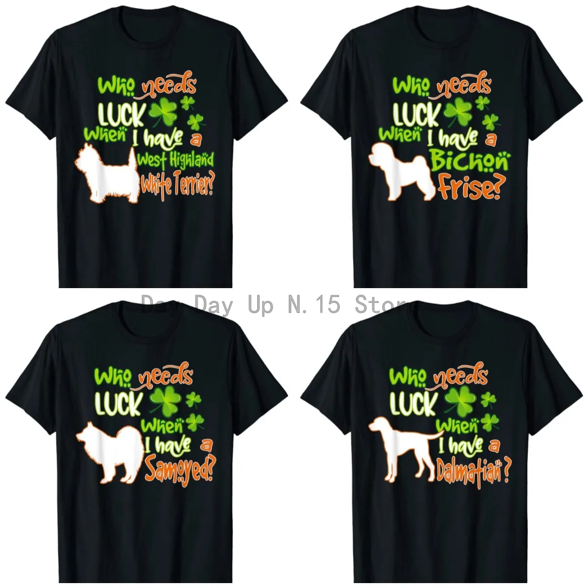 

Westie Lucky Shamrock St Patricks Day Funny Dog Lover Gift T-Shirt