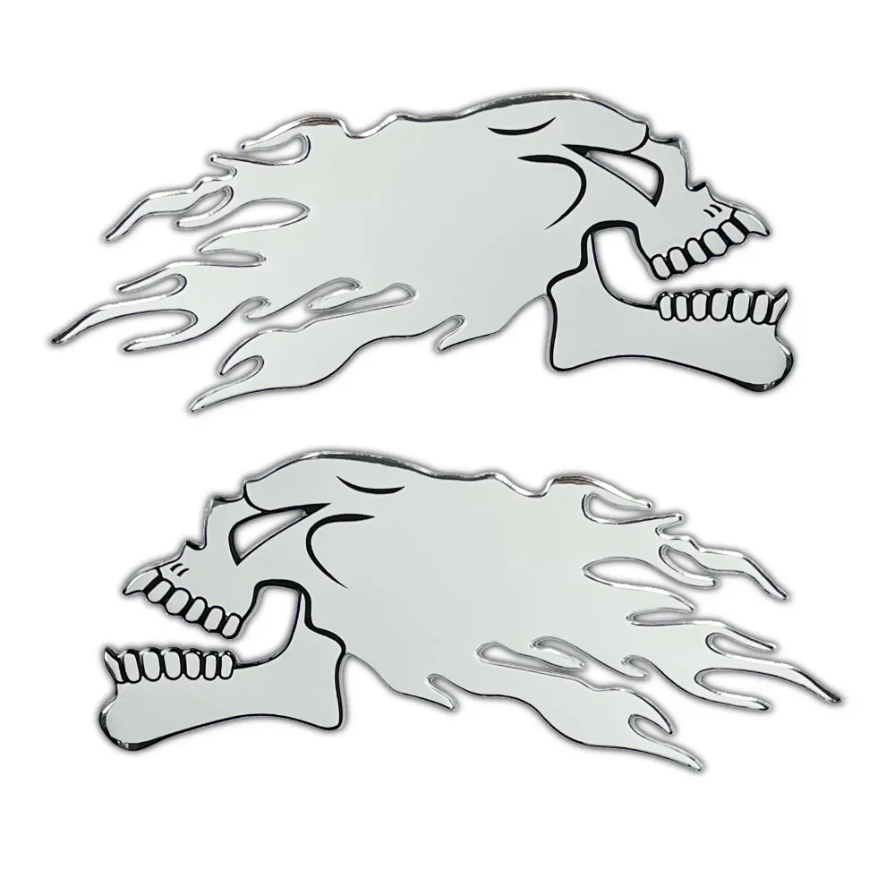 

Призрачный череп, голова, авто, мотоцикл, автомобильная наклейка, Хэллоуин, 3D, серебристый, хромированный, автомобильный Стайлинг, украшение, эмблема, наклейки, наклейки