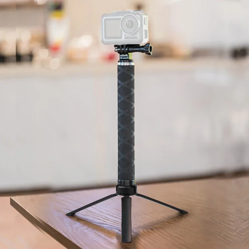 Водонепроницаемая селфи-палка из углеродного волокна 90 см подходит для GoPro HERO