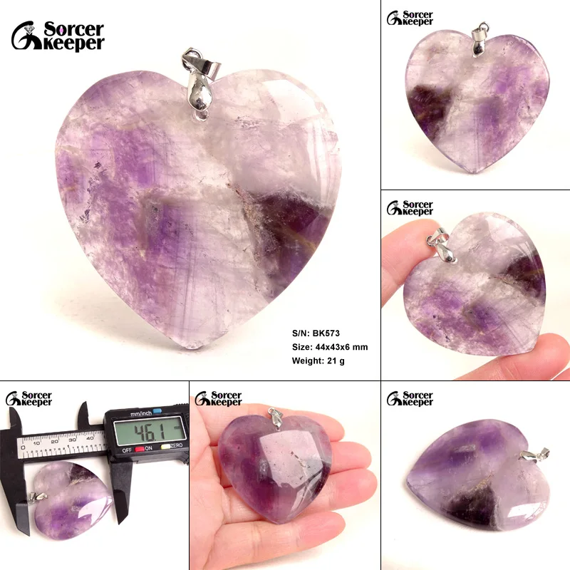 Женские и мужские модные ювелирные подвески ожерелья с цепочкой оптом натуральный Фиолетовый аметист драгоценный камень для изготовления ювелирных изделий BK542