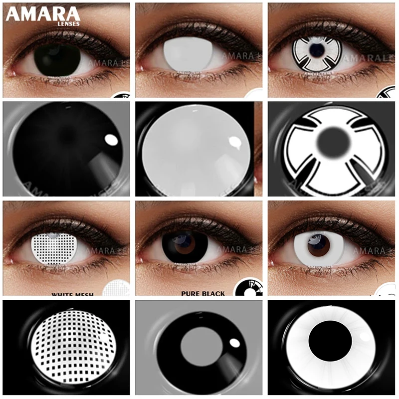Цветные контактные линзы AMARA Cosplay для глаз