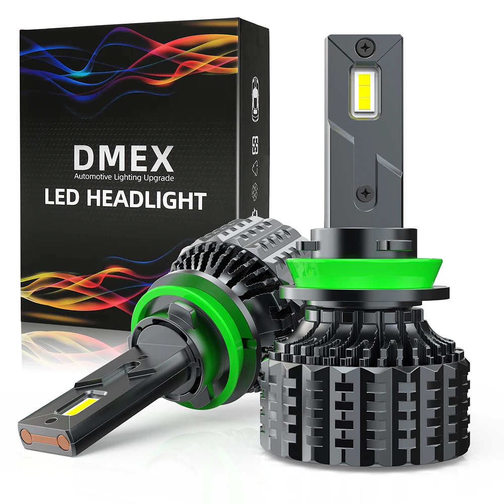 DMEX-bombilla de faro LED Canbus, Kit de conversión de faro blanco, H7 H4 H11 más brillante H1 H8 H9 9005/HB3 9006/HB4 9012/HIR2, 130W 6000K