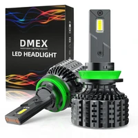 dmex h7 h4 h11 brightest h1 h8 h9 9005hb3 9006hb4 9012hir2 led headlight bulb canbus 130w 6000k white headlamp conversion kit