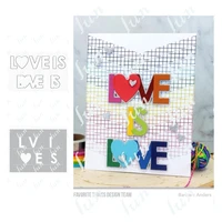 love is love shadows reusable metal cutting dies and stancils for scrapbooking accessories diy cards embossing craft supplies