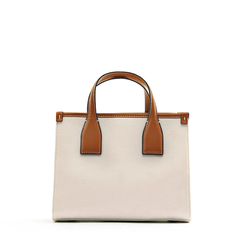 

Women's bag 2022 summer new versatile light beige Mini ol canvas city bag portable messenger bag