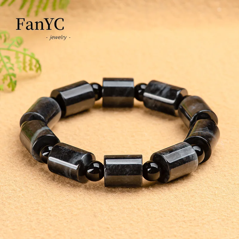 Мьянма A-goods Jadeite благоприятная веревка ручной работы изысканный модный ледяной