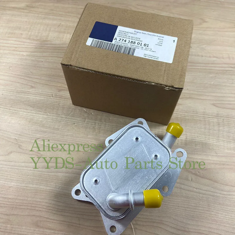 Масляный радиатор двигателя для Mercedes Benz W203 W205 M274 C180 C300 E200 E250 E300 A2741880101