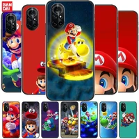 hot selling plumber mario clear phone case for huawei honor 20 10 9 8a 7 5t x pro lite 5g black etui coque hoesjes comic fash