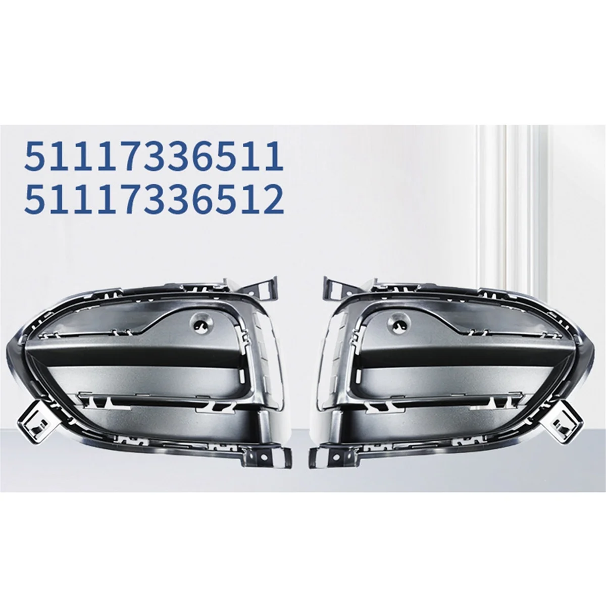 1 пара декоративных полос для автомобильного бампера (LH + RH) BMW X6 F16 2014-2019