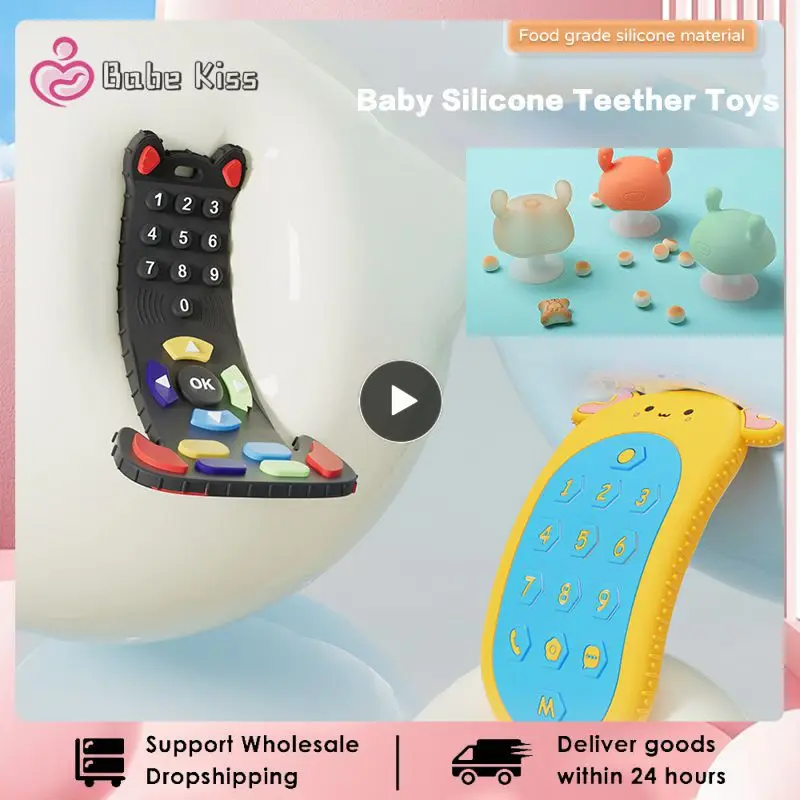 

1 шт., детский силиконовый Прорезыватель для зубов с пультом ДУ