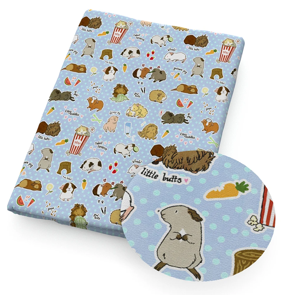 50*145 см Рождественская Лоскутная морская свинка полиэфирная хлопковая ткань для