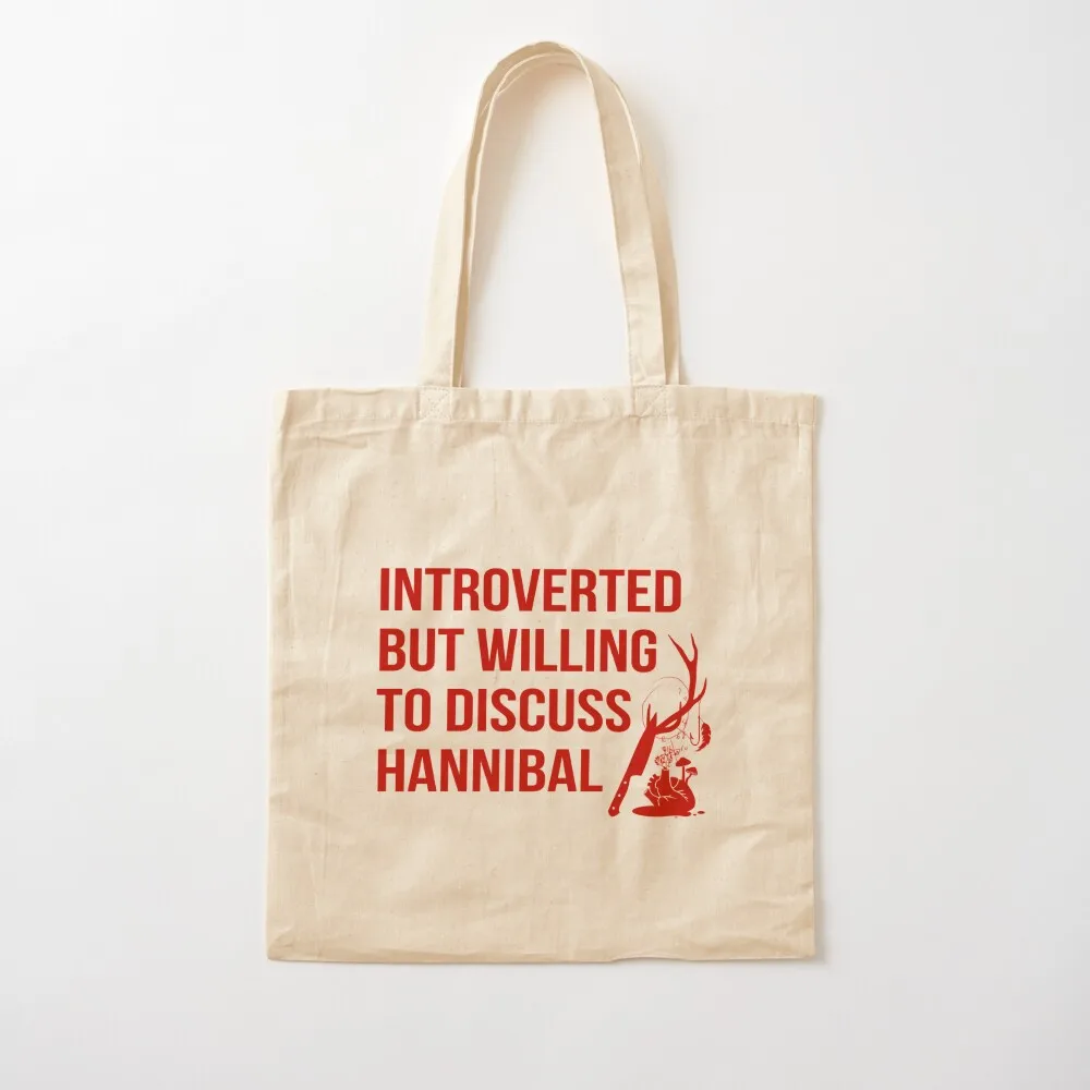 Willing To Discuss Hannibal Tote Bag женские сумки-шопперы для женщин ручные сумки холщовые