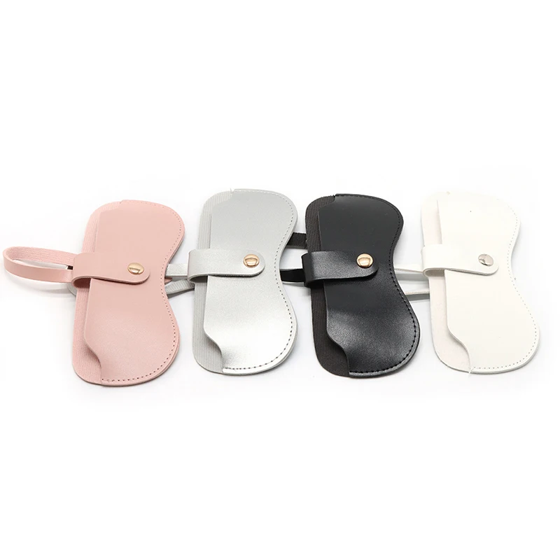 

Simple Portable Ultra-thin PU Leather Snap-on Glasses Case Sunglasses Case Cover Simple And Practical Sunglasses Case